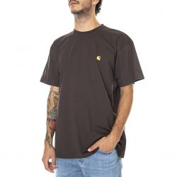 CARHARTT WIP-S/S Chase T-Shirt Dark Umber / Gold-I026391-11HXX