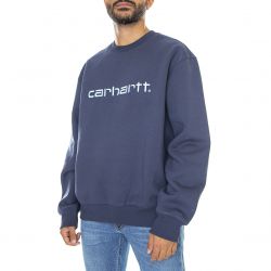 CARHARTT WIP-Carhartt Sweat Misty Blue - Felpa Girocollo Uomo Blu-I030229-133