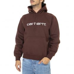 CARHARTT WIP-Hooded Carhartt Sweat Ale / Wax - Felpa con Cappuccio Uomo Marrone-I030230-12DXX