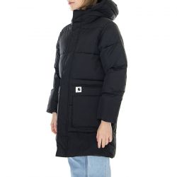 CARHARTT WIP-W' Erie Coat Black Hooded Jacket-I030912-89XX