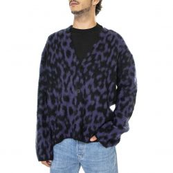 Edwin-Mens Hiji Cardigan Violet / Black Sweater-I029761.1B2.67.-1B2.67