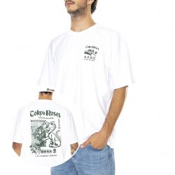 Edwin-Mens Tokyo Roses Ts White T-Shirt-I031128.02.67.-02.67