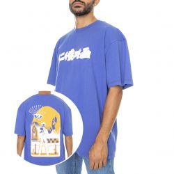 Edwin-Mens Ninkyo Eiga Ts Dazzling Blue T-Shirt-I031133.1B1.67.-1B1.67