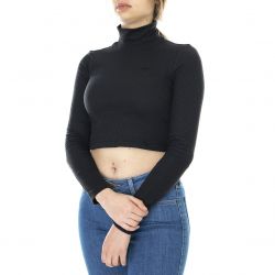 Adidas-Womens Cropped Black Top-HE6905