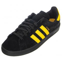Adidas-Mens Campus Black / Gold / Black Shoes-GW3131