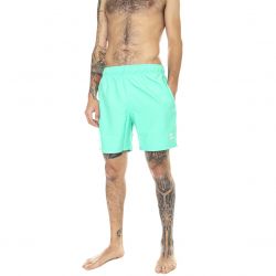 Adidas-Mens Essential Green Swim Shorts-HE9422
