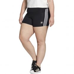 Adidas-Womens Booty Large Sizes Black Legging Shorts-HD4604