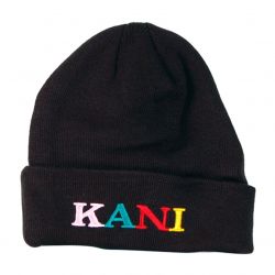 Karl Kani-Retro Black / Multicoloured Beanie Hat-KRAKA213-054-1