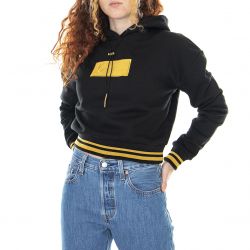 Karl Kani-Small Signature Box - Felpa con Cappuccio Donna Nera-KRCKW213-058-2