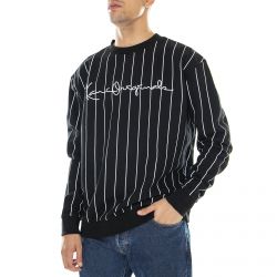Karl Kani-Mens Originals Pinstripe Sweatshirt-KRCKM213-081-1