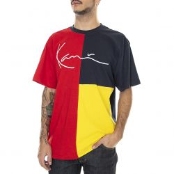 Karl Kani-Mens Signature Block Multicolored Crew-Neck T-Shirt-KRCKM213-079-1