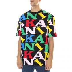 Karl Kani-Mens Retro Logo Multicoloured T-shirt-KRCKM213-040-1