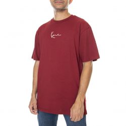 Karl Kani-Mens Small Signature Red T-Shirt-KRCKU213-013-2