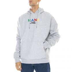 Karl Kani-Mens Retro Ash Grey Hooded Sweatshirt-KRCKM213-043-2