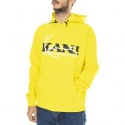 Karl Kani-Mens Retro Yellow Hooded Sweatshirt-KRCKM213-073-1