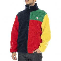 Karl Kani-Mens Signature Block Teddy Multicoloured Winter Jacket-KRCKM213-088-1