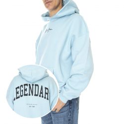 SEAN JOHN-Mens Script Logo Washed Out Legendary Hoodie 01 Light Blue Sweatshirt