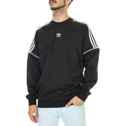 Adidas-Mens Ess Crew Black Crewnecl Sweatshirt-HK7344