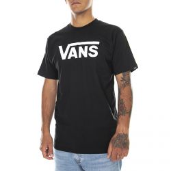 Vans-Mens Classic Logo Black / White T-Shirt-VGGGY28
