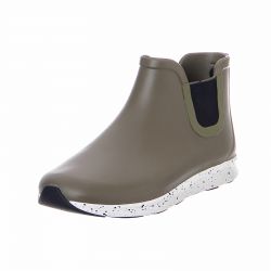 Native-Unisex Apollo Rain Green / Shell White Rubber Ankle Boots-31102700-3058