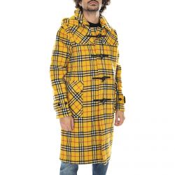 ORIGINAL MONTGOMERY-Mens Wellin Check Removable Hood Mustard Coat Jacket -MECWELLIN-MUS