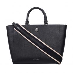 KURT GEIGER-Shoredicth Shopper Black Leather Crossbody Bag-KGA8475500109-00