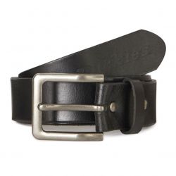 Dickies-Leather Belt Black - Cintura Nera-DK0A4XRTBLK1