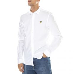 Lyle & Scott-Mens Slim Fit White Shirt-LW1115V-626