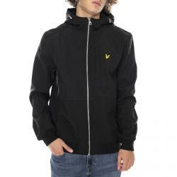 Lyle & Scott-Softshell Jacket Jet Black - Giacca Invernale Uomo Nera-JK1214V-Z865