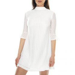 Motel Rocks-Womens Harva Knit White Dress-MRCHARVA DRESS-WHT