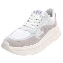 NAKED WOLFE-Womens Waves White Combo Shoes-NWSWAVES-WHITE