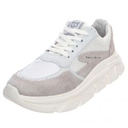 NAKED WOLFE-Waves Combo - Scarpe Stringate Profilo Basso Donna Bianche -WWC-NW