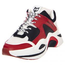 NAKED WOLFE-Titan Sneakers - Red / Combo - Scarpe Profilo Basso Uomo Multicolore-NWMTITAN-RED