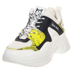 NAKED WOLFE-Track Shoes - Neon Snake / White / Black - Scarpe Stringate Profilo Basso Donna Multicolore-NWSTRACK-NEOSNAKE