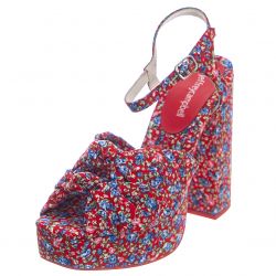 Jeffrey Campbell-Womens Knot-2Day Red / Blue Sandals-JCS40JC113-RED