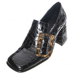 Jeffrey Campbell-Womens Faithful Black Loafer Shoes-JCSR196E10-BLA