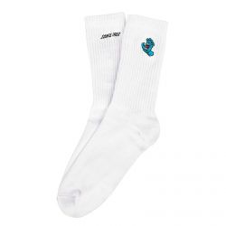 Santa Cruz-Screaming Mini Hand White Socks-Screaming Mini Hand Sock  White