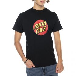 Santa Cruz-New Classic Dot T-Shirt - Black - Maglietta Girocollo Uomo Nera-NEW Classic Dot Tee Black