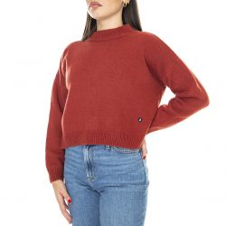 Womens Back Terracotta Sweater-1331