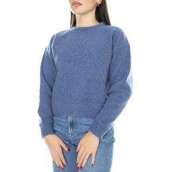 Womens Cropped Ocean Sweater-1340