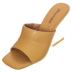 Jeffrey Campbell-Womens Protractor Natural Gold Sandals-JCSR526L-02-NAT