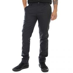 Farah-Mens Elm Hopsack Black Chino Pants-F4BS9093-006