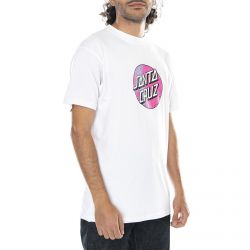 Santa Cruz-Mens Scales Dot T-Shirt - White - Maglietta Girocollo Uomo Bianca-SC-SS21-050