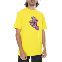 Santa Cruz-Mens Scales Screaming Hand T-Shirt - Blazing Yellow - Maglietta Girocollo Uomo Gialla-SC-SS21-052