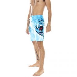 Santa Cruz-Mens Hand Boardie Blue Tie Dye Swim Shorts-SC-SS21-081