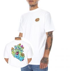 Santa Cruz-Mens Toxic Hand White Crew-Neck T-Shirt-SCA-TEE-6477