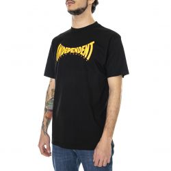 Independent-Mens Spanning Black Crew-Neck T-Shirt-INA-TEE-6329