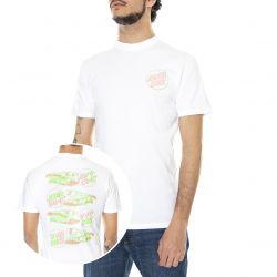 Santa Cruz-Mens Slasher Flip White Crew-Neck T-Shirt-SLFLTS-WHT