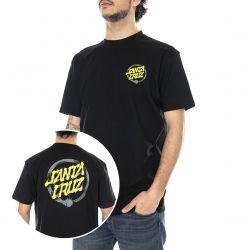 Santa Cruz-Mens Mako Dot Black T-Shirt-MADOTS-BLK