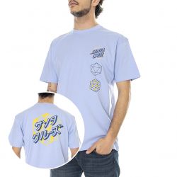 Santa Cruz-Japanese Optical Dot - Maglietta Girocollo Uomo Blu-JODTS-IRBL